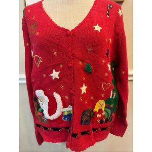 Vintage Deadstock Christmas Vest Size Small NWT